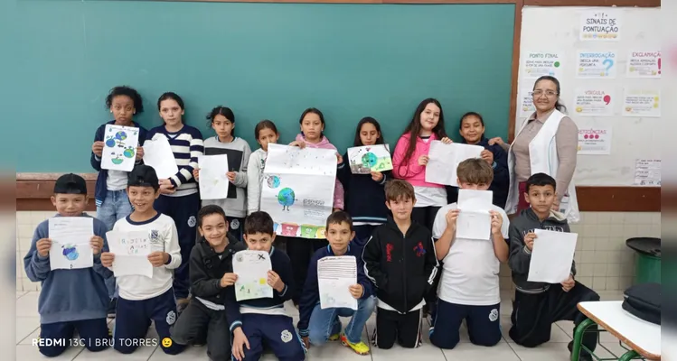 Confira os registros do trabalho em sala de aula,