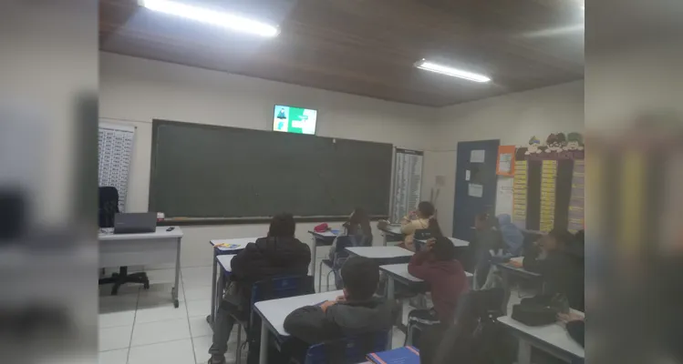 Confira os registros do trabalho em sala de aula.