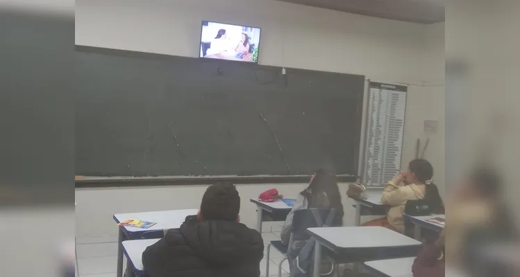 Confira os registros do trabalho em sala de aula.