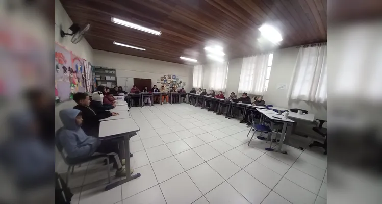 Confira os registros do trabalho em sala de aula.