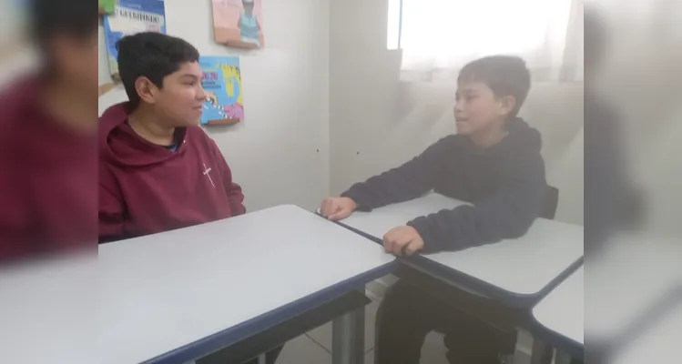 Confira os registros do trabalho em sala de aula.