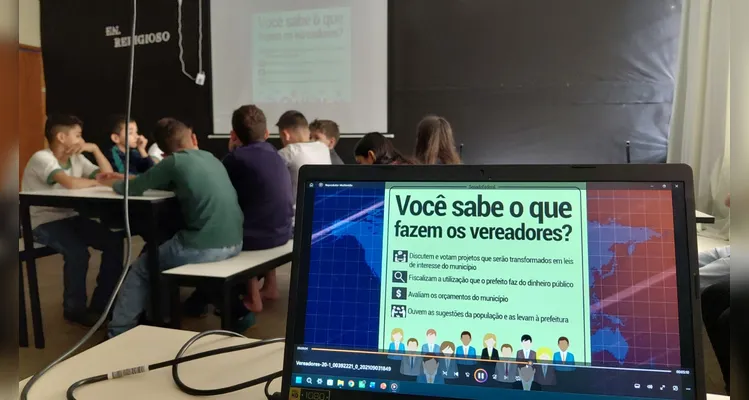 Confira a série de registros do trabalho com os alunos em vários momentos.