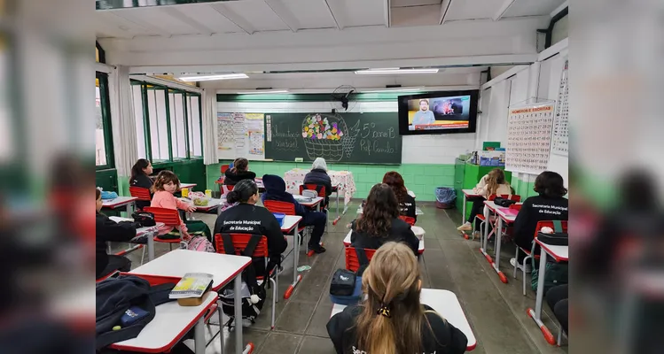 Confira os registros do trabalho em sala de aula.