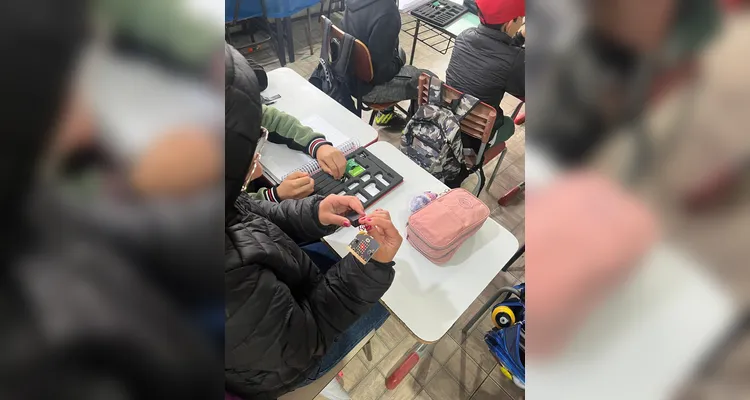 Confira a série de registros do amplo trabalho em sala de aula.