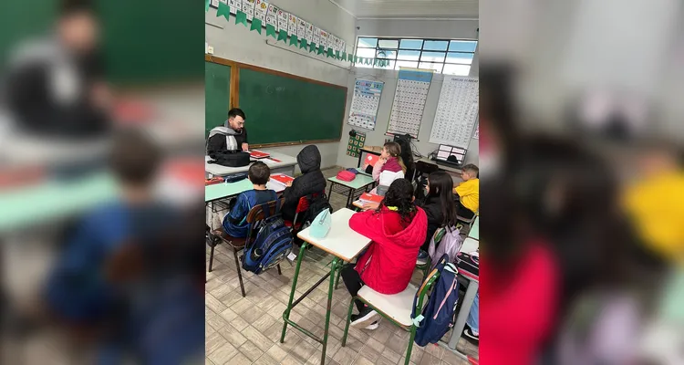 Confira a série de registros do amplo trabalho em sala de aula.