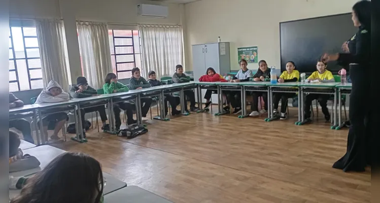 Confira os registros do trabalho em sala de aula.