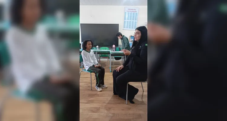 Confira os registros do trabalho em sala de aula.