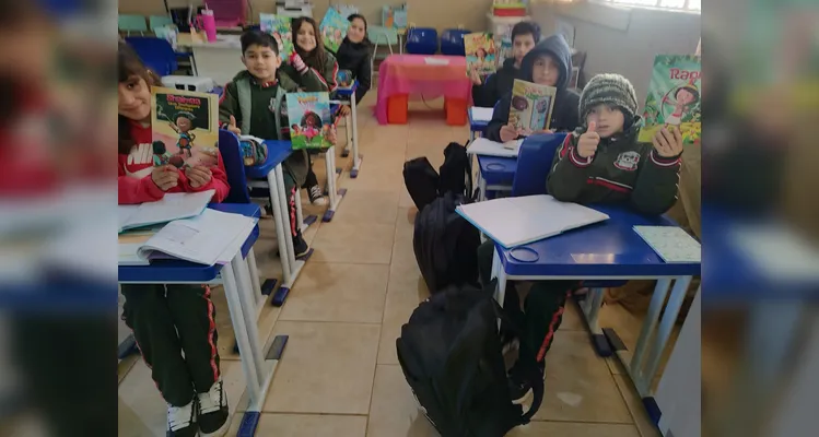 Confira os registros em sala de aula.