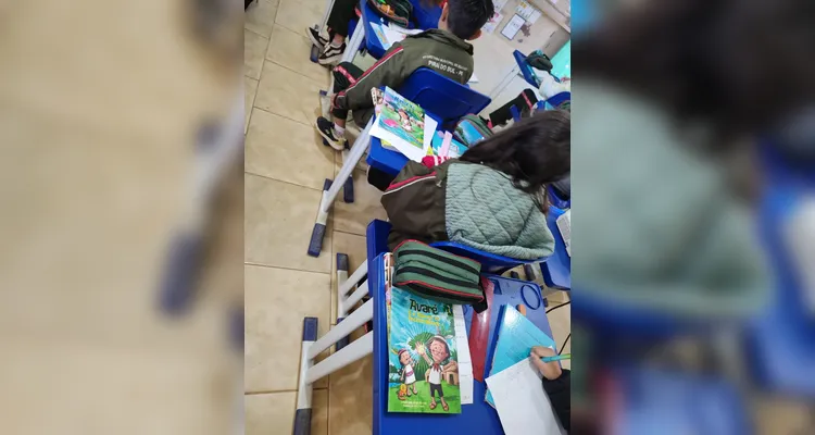 Confira os registros em sala de aula.