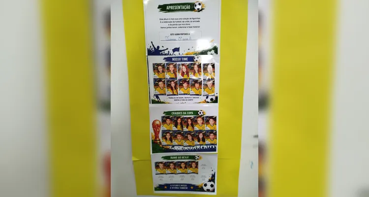 Confira a série de registros do trabalho em sala de aula.