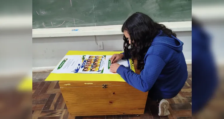 Confira a série de registros do trabalho em sala de aula.