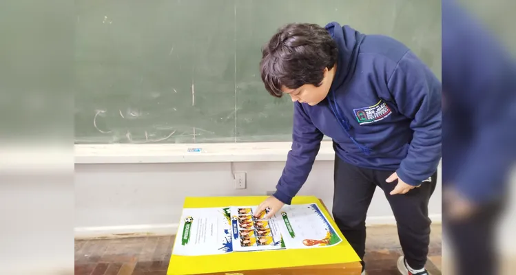 Confira a série de registros do trabalho em sala de aula.