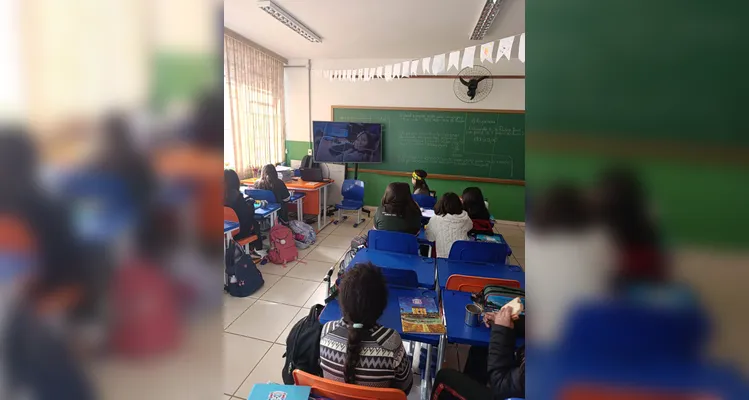 Confira os registros da proposta em sala de aula.