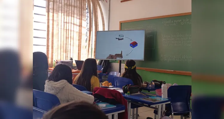 Confira os registros da proposta em sala de aula.