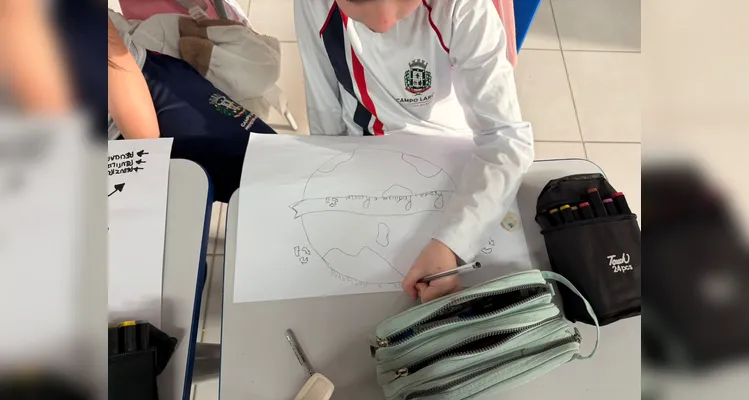 Confira a série de registros do trabalho em sala de aula.