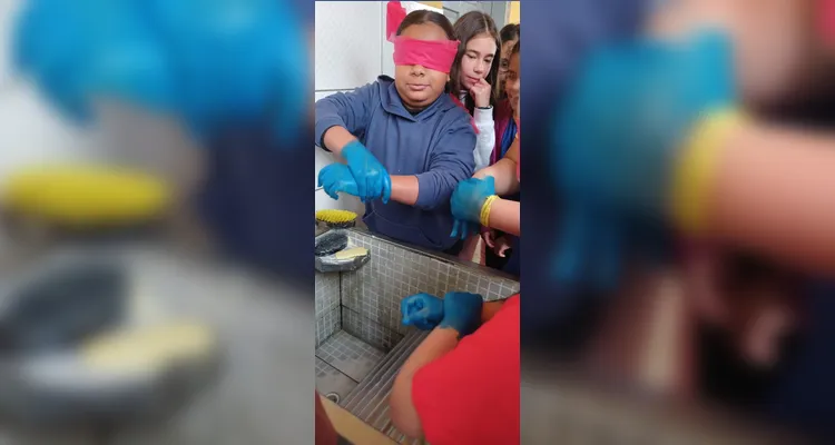 Confira os registros da dinâmica, da videoaula em sala e dos registros feitos pelos alunos em casa.