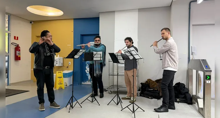 Conservatório leva apresentações a hospitais de Ponta Grossa