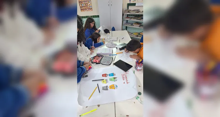 Confira os registros do trabalho em sala de aula.
