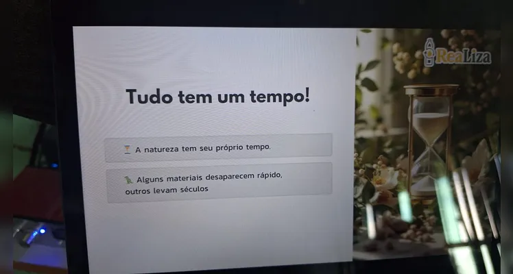 Confira os registros do trabalho em sala de aula.