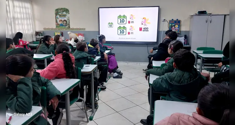 Confira a série de registros do trabalho em sala de aula.