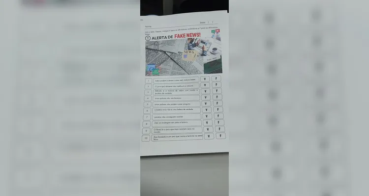 Confira os registros do trabalho em sala de aula.