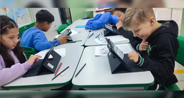 Confira os registros do trabalho em sala de aula.