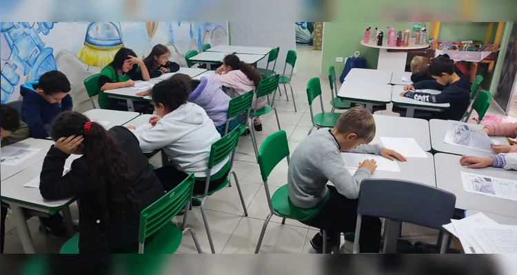 Confira os registros do trabalho em sala de aula.