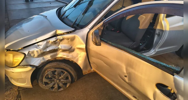 Motociclista fica ferido em colisão com carro no bairro Uvaranas em PG