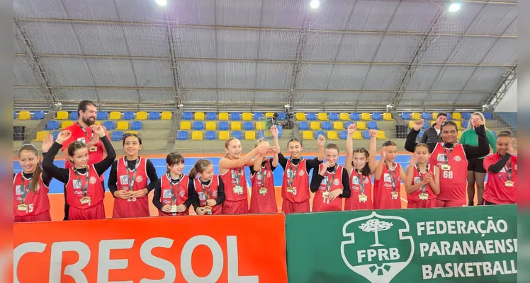 Ponta Grossa conquista título da Taça Paraná Sub-11 Feminina de Basquete