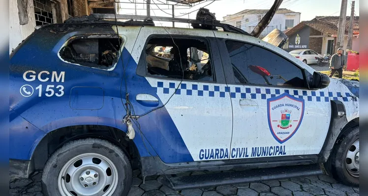 Incêndio criminoso atinge Secretaria de Segurança Pública de Araquari