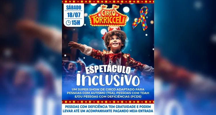 Circo Torricceli promove espetáculo inclusivo em Ponta Grossa