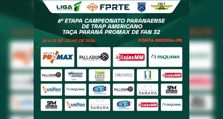 PG recebe a 6ª etapa do campeonato paranaense de Trap Americano