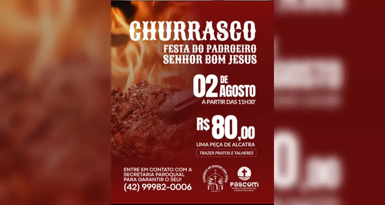 Paróquia Senhor Bom Jesus celebra 60 anos com missa e tarde festiva em PG