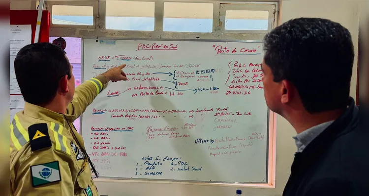 Moro esteve com equipes da Defesa Civil nos locais atingidos.