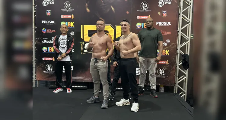 Pesagem e encaradas definem o card do CDL Show em PG; veja os horários das lutas