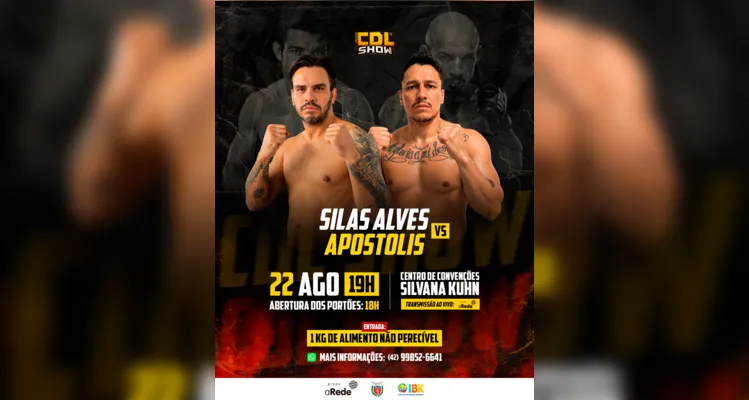 World Gym recebe pesagem e encaradas oficiais do CDL Show em Ponta Grossa