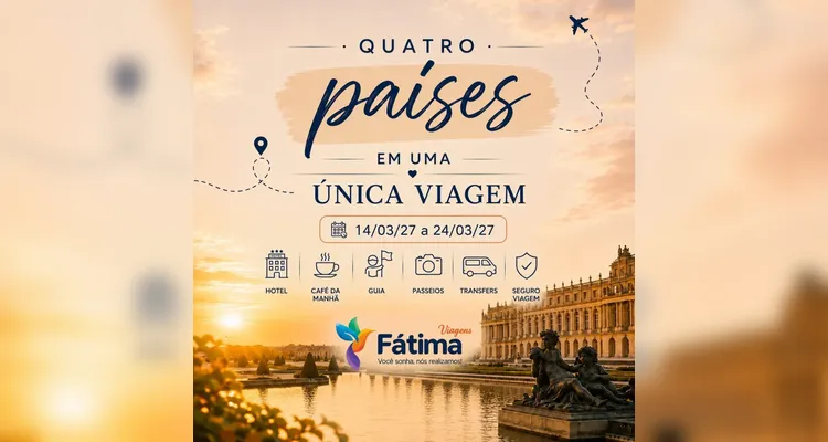 Fátima Viagens é referência em PG e amplia opções de viagens internacionais