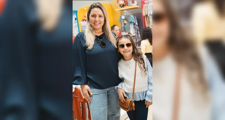Thais Cury e sua filha Maria Eduarda