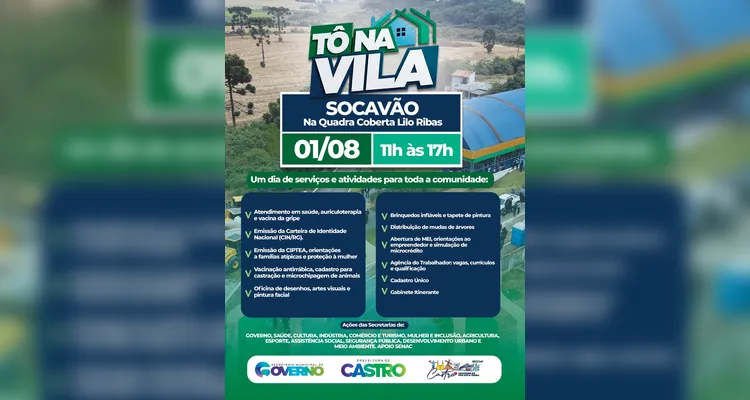 Tô na Vila chega ao Socavão com serviços, cidadania e lazer para a comunidade