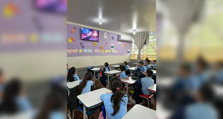 A videoaula foi o ponto de partida para as discussões e atividades em sala de aula.
