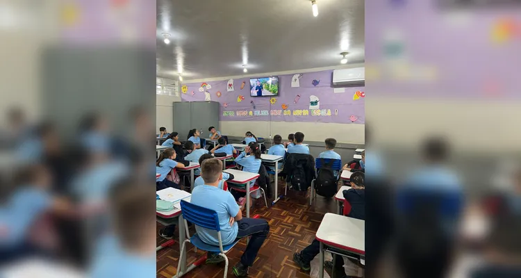 A videoaula foi o ponto de partida para as discussões e atividades em sala de aula.
