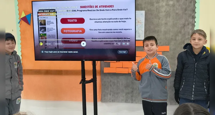A videoaula especial do projeto foi o ponto de partida para as ações da turma.