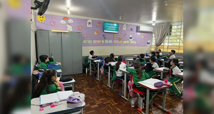 A videoaula foi o ponto de partida para as ações da turma.
