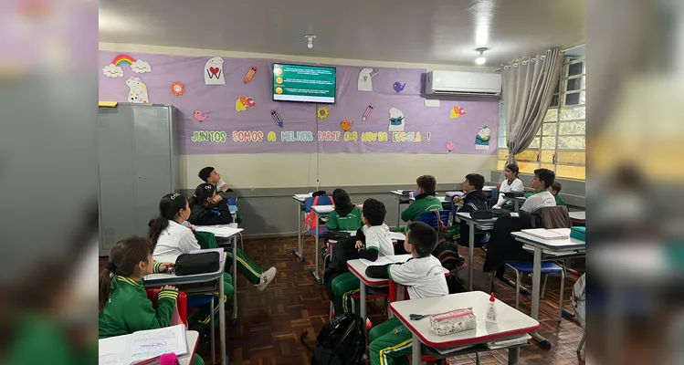 A videoaula foi o ponto de partida para as ações da turma.