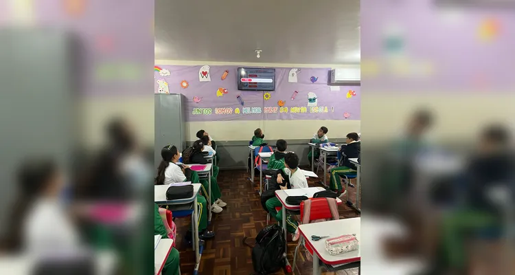 A videoaula foi o ponto de partida para as ações da turma.