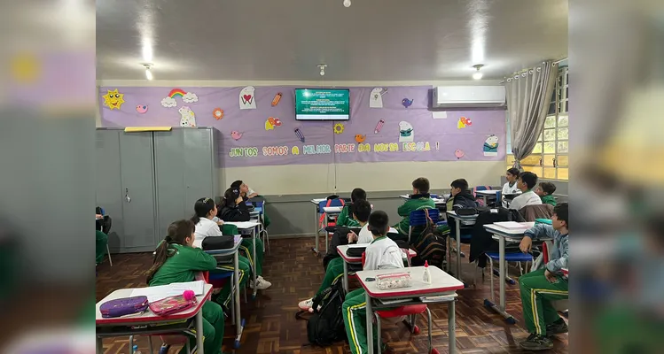 A videoaula foi o ponto de partida para as ações da turma.