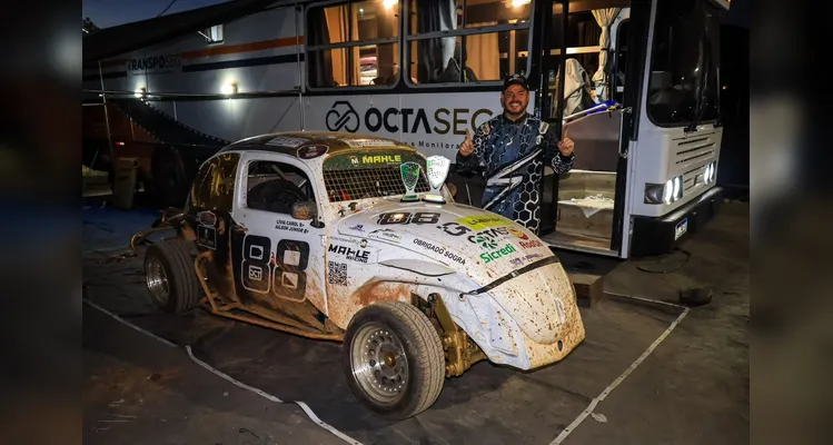 Ailson Jr. vence etapa em Telêmaco Borba e amplia liderança no Paranaense