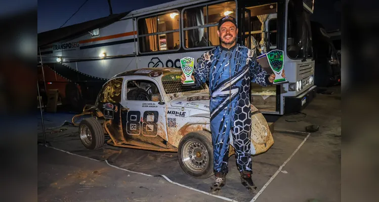 Ailson Jr. vence etapa em Telêmaco Borba e amplia liderança no Paranaense