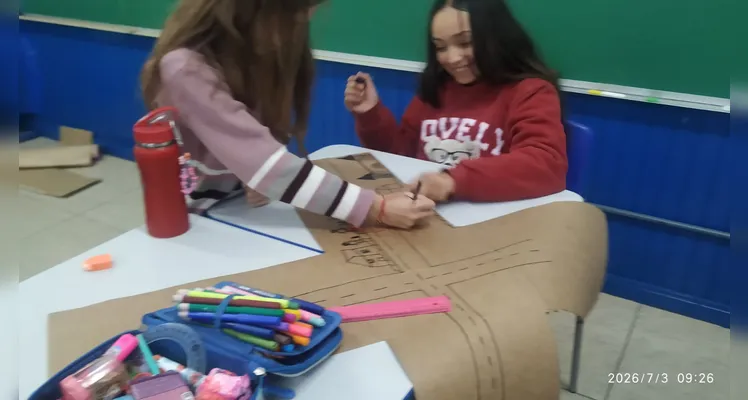 Confira a série de registros do amplo trabalho realizado em sala de aula.