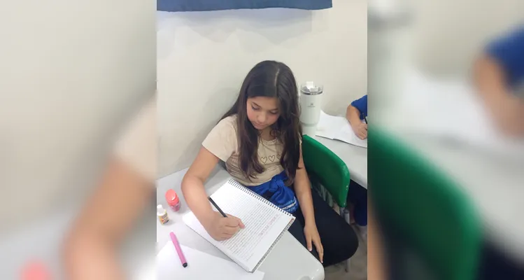 Confira os registros do trabalho em sala de aula.
